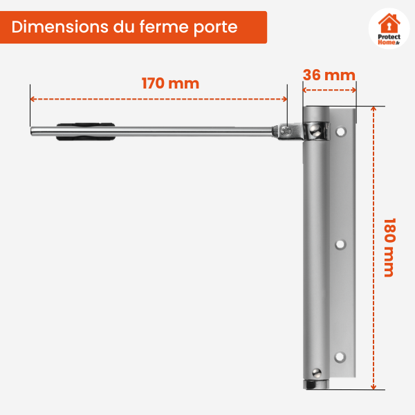 ferme porte abus ts40al dimensions