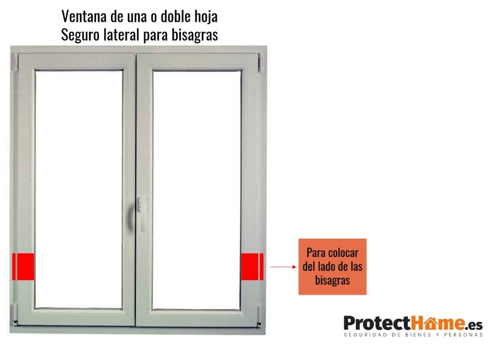 seguro lateral para bisagras seguridad ventanas