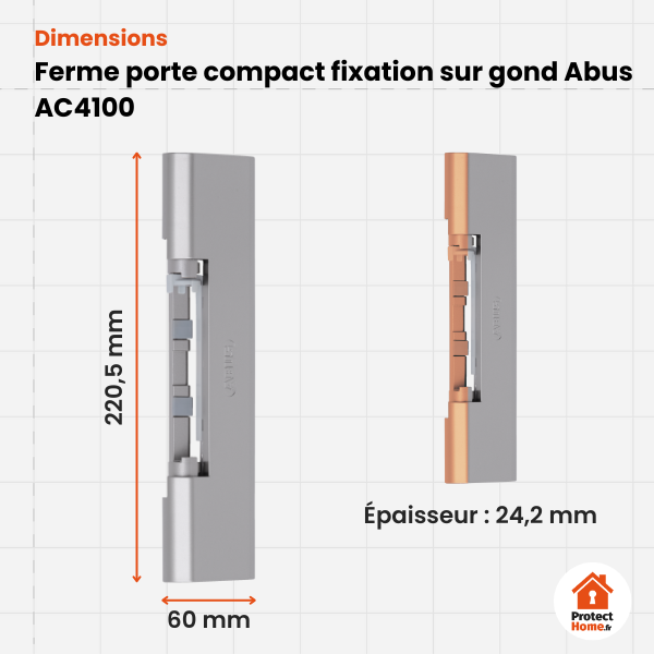 ressort ferme porte dimensions